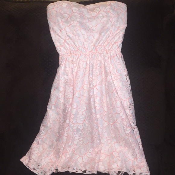 Cute tube top formal print dress - Picture 1 of 5